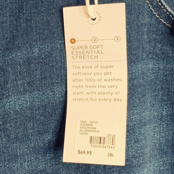 NWT Lane Bryant Signature Fit Straight Jean-Everyday Dark Wash 28L - Picture 13 of 14